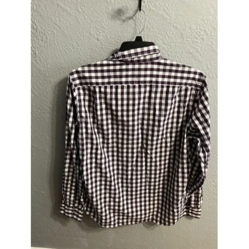 J. Crew Men's Plaid Button‎ Up Long Sleeve Shirt Size Large Slim Fit